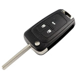 YIQIXIN - Funda plegable para llave de coche (2/3 botones), compatible con Opel/Vauxhall, Astra J, Zafira BC, Insignia, Mokka, Adam Cascade, Karl, Corsa, Meriva 