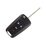 YIQIXIN - Funda plegable para llave de coche (2/3 botones), compatible con Opel/Vauxhall, Astra J, Zafira BC, Insignia, Mokka, Adam Cascade, Karl, Corsa, Meriva 