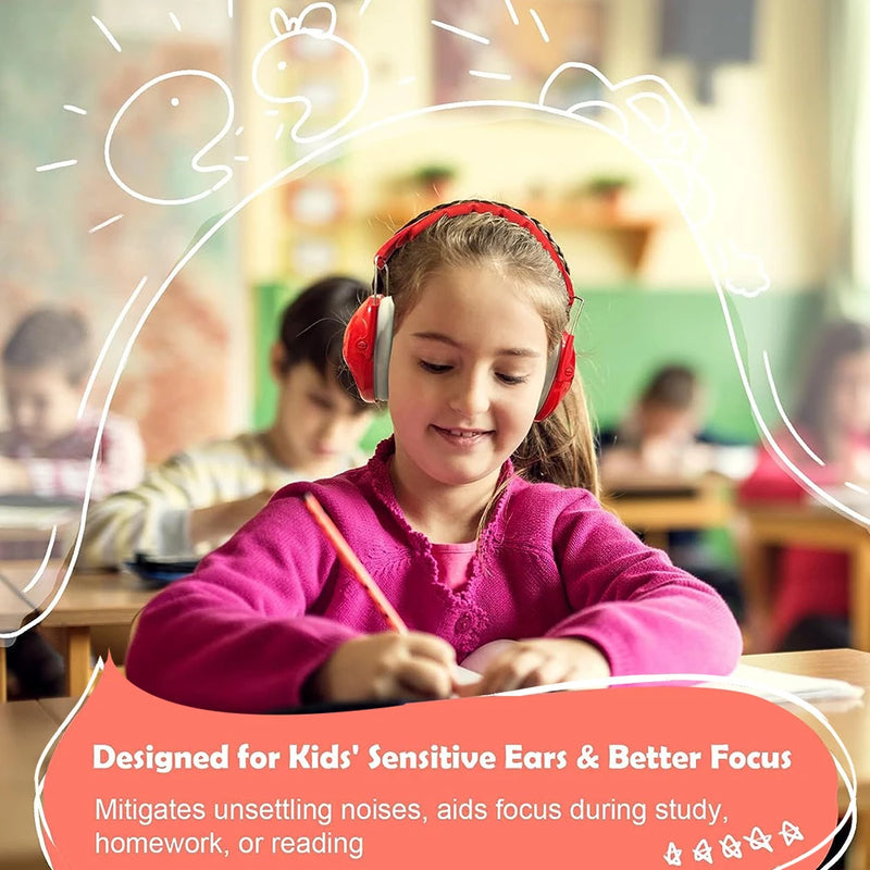 Orejeras plegables Zohan con reducción de ruido para niños. Protección auditiva con reducción de ruido para autismo. 