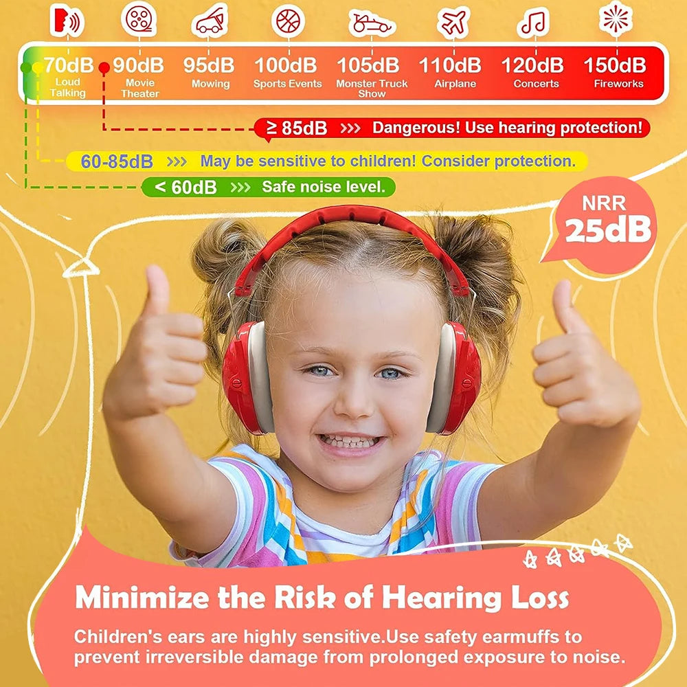 Zohan-protetores anti-ruído dobráveis para crianças, proteção auricular, sem ruído, sem ruído, proteção auricular, para o autismo