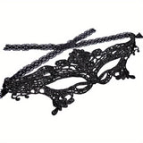 Sexy Costume Halloween Party Masks Sexy Black Lace Hollow Mask Goggles Nightclub Queen Sexy Lingerie Fun Play Accessories