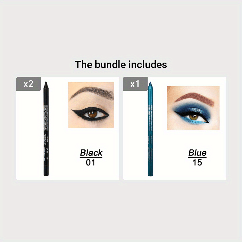 14-Color Colourful Eyeliner Pen, High Pigmented Pearly Glitter Shimmer Metallic Finish, Smokey Punk Gothic Style Eyeliner, Long Lasting Waterproof Eyeliner Stick For Music Festival