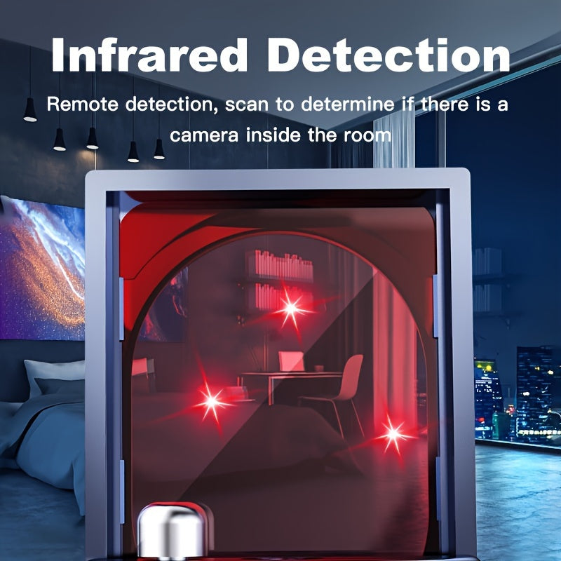 2024 Advanced Privacy Protection Device - Ultimate Anti-Spy Hidden Camera Detector, Prevents Surveillance & Wireless Signal Detection, Real-Time Alerts for Home, Office, or Hotel - Portable with LED Indicator, Battery/USB Pow