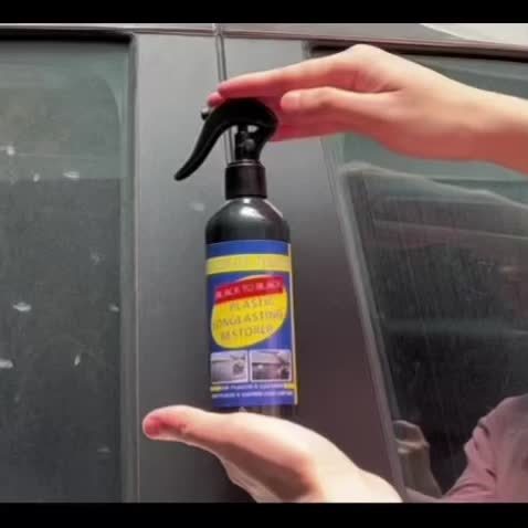 Jiang Jia Bao Car Plastic Restorer - Exterior Rubber and Plastic Care Agent, Deep Cleaning Shine and Restoration Formula, Protects Auto Surfaces, Long-Lasting Black Seal, Multi-Size Pack (30ML/50ML/100ML/300ML)