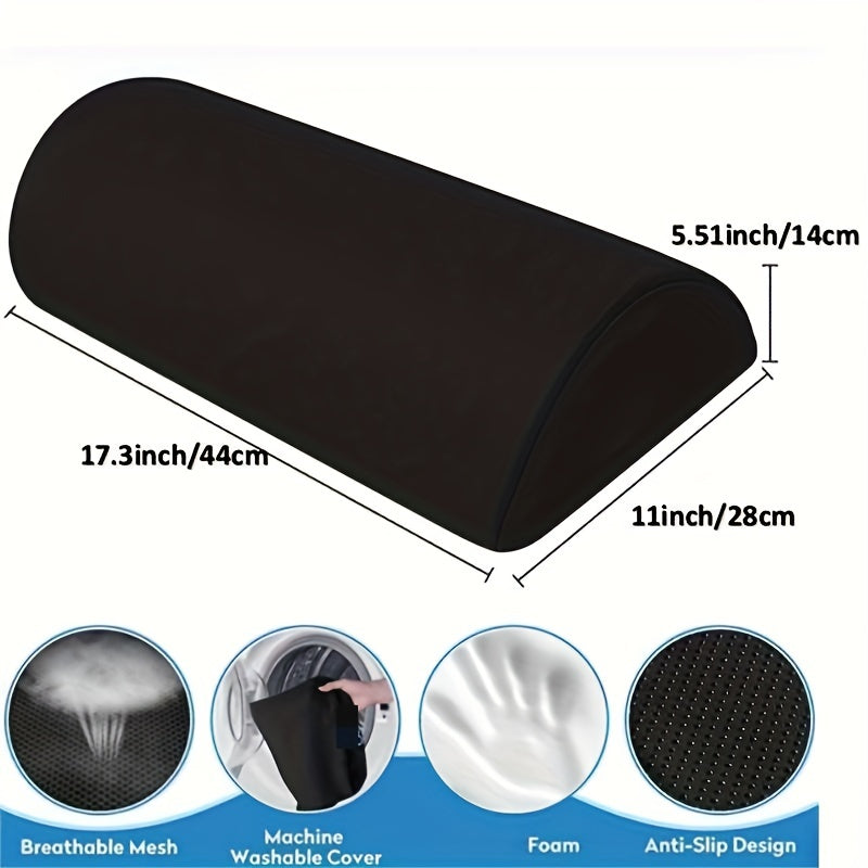 Reposapiés ergonómico para oficina: reposapiés debajo del escritorio con funda lavable: accesorio perfecto para trabajar desde casa para máxima comodidad y apoyo.