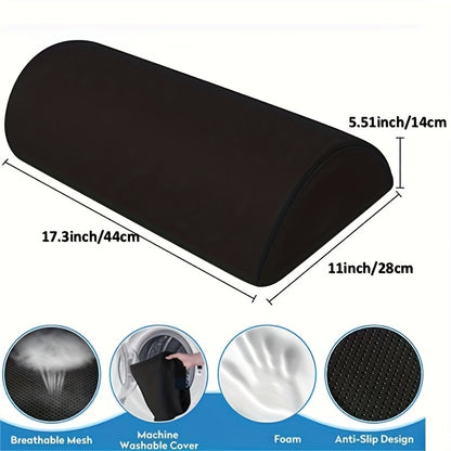 Ergonomic Office Foot Rest - Under Desk Footrest With Washable Cover - Perfect Work From Home Accessory For Maximum Comfort & Support!