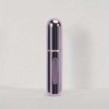 Botella de perfume compacta y recargable con atomizador: perfecta para viajar.