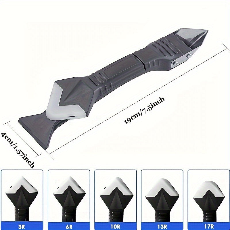 5 In 1 Silicone Scraper, Glue Remover Knife, Angle Beauty Sewing Spatula, Beauty Sewing Tool, Hand Tools, Silicone Caulking Tools, Sealant Finishing Tool, Grout Scraper, Reuse And Replace Great Tools For Kitchen Bathroom Wind