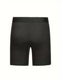 3pcs Men's Modal Long Boxer Briefs - Stretchy, Breathable &amp; Comfort Fit Underwear, Machine Washable