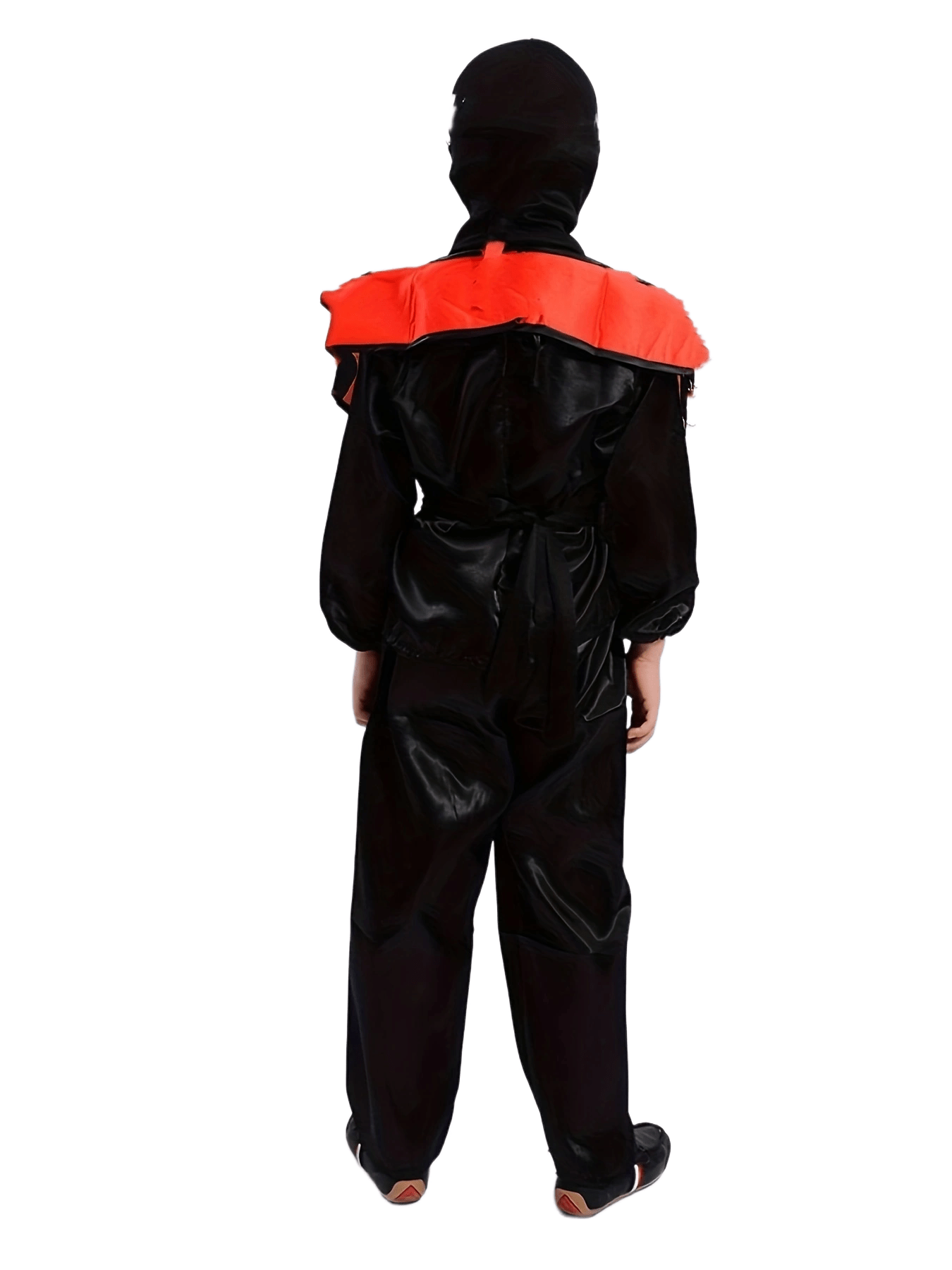 Polyester Ninja Outfit, Party-Style Ninja Uniform with Crew Neck, Non-Stretch Solid Color Fabric, All-Season Wear, Regular Fit, Woven - Suitable for Ages 3+ (BF0029)