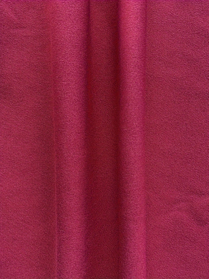 Conjunto de dos piezas de túnica y pantalón de cuello redondo de manga larga lisa para mujer de talla grande.