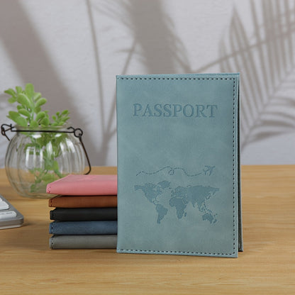 Minimalist Passport Protector, Document Holder, Men's Solid Colour Card Wallet