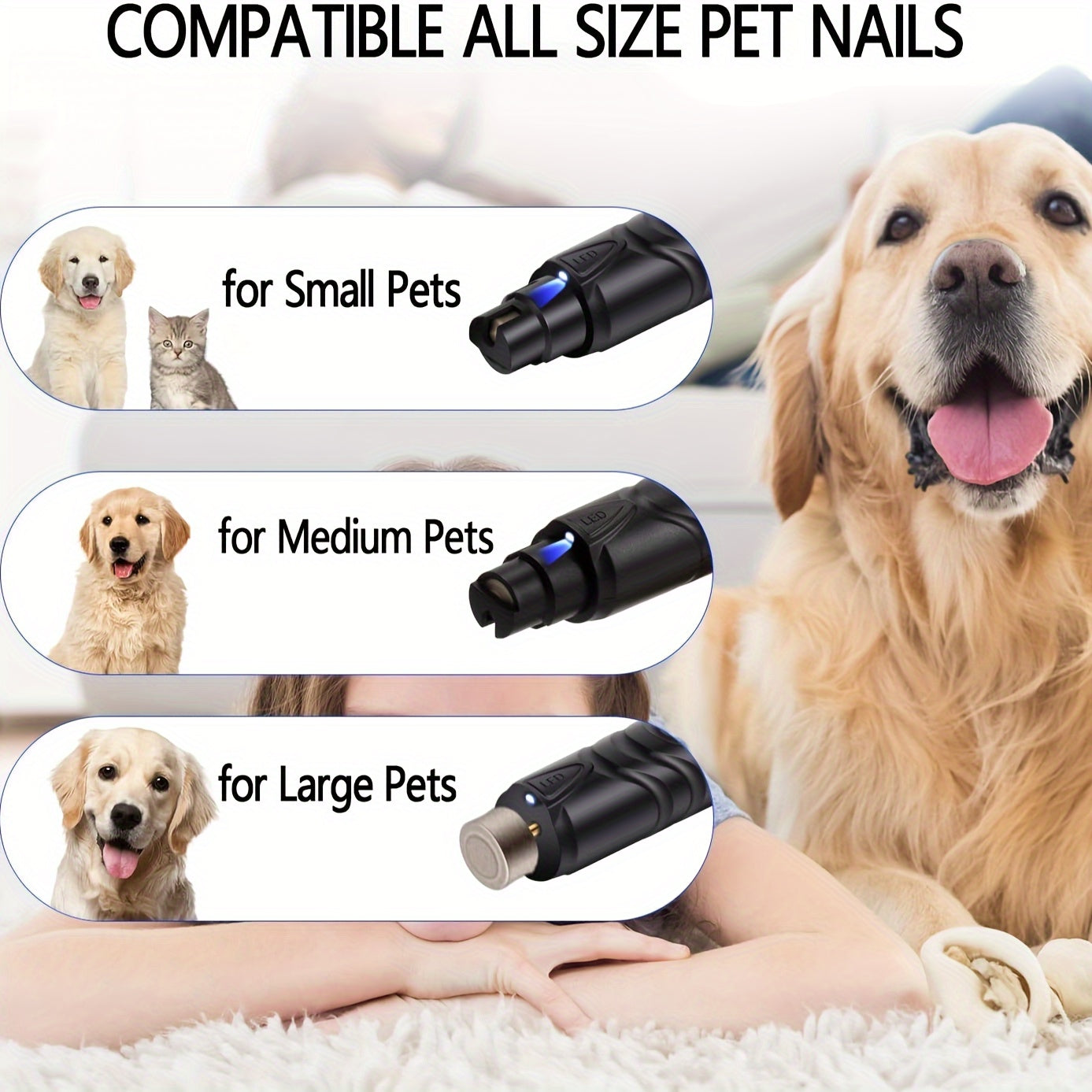 Pet Dog Nail Clipper, Nail Grinder, Dog Clipper, Nail Cutter, Grinding Nail Artifact, Pet Nail Clipper, Pet Supplies
