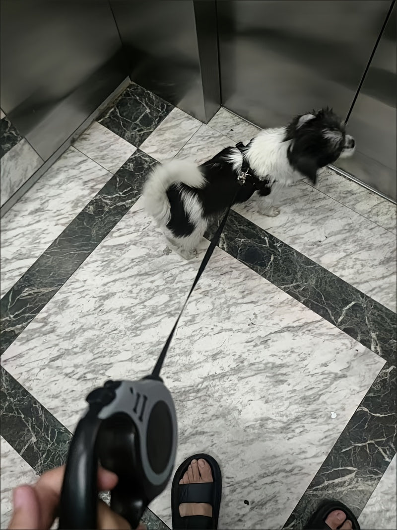 Durable Double Switch Retractable Pet Leash For Dogs - Easy Control And Comfortable Grip