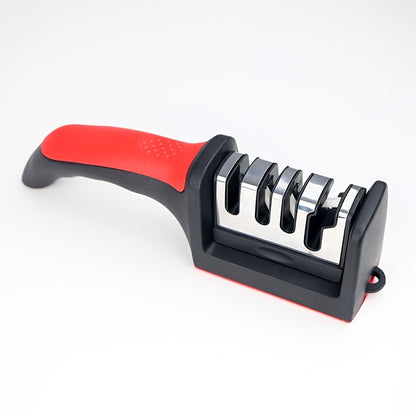 Afilador de cuchillos de 4 etapas, piedra de afilar profesional para cocina, herramienta de afilado de cerámica con diamante de tungsteno.