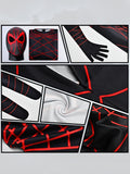 Mono de héroe enmascarado de imitación con estampado de rayas para niño, perfecto para cumpleaños, Halloween y fiestas de carnaval, juegos y actuaciones.