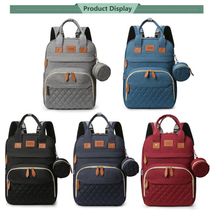 Mochila cambiadora Lamroro, cambiador con puerto de carga USB, multifuncional, gran capacidad y cambiador.