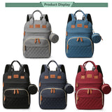 Lamroro Diaper Bag Backpack, Diaper Changing Station With USB Charging Port, Multifunctional Diaper Bag, Large Capacity Diaper Backpack With Changing Pad