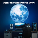 Blue Moon Projector, 360° Rotatable Adjustable LED Light, Moon Atmosphere Projection Lamp, USB Night Light for Home Bedside Table, Bedroom Living Room, Gift, Room Decor, Photo Background, Wall Ceiling Decoration