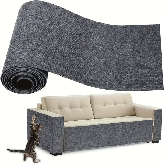 Alfombrilla rascadora de poliéster resistente y divertida para gatos, 1 protector de sofá de pared, almohadilla multifuncional para escalar gatos con función antiarañazos.