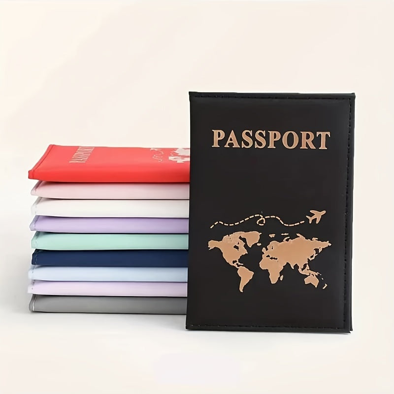 1pc Passport Cover And Travel Wallet Secure Organizer For Documents And Cards