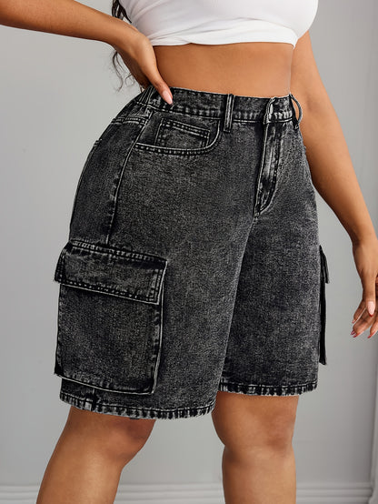 Gray Women'S Denim Shorts