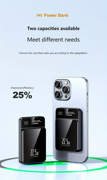 5000/10000 MAh Real Capacity No Dummy Label Digital Display Magnetic Suction Fast Charging Charging Treasure 15W Magnetic Suction/22.5W Fast Charging
