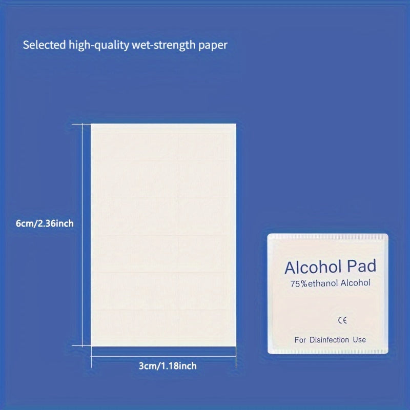 3 boxes of 300 disposable disinfectant alcohol - emergency care bulk package, disinfectant wipes, high concentration 75% alcohol antibacterial solution, hygienic, used for sterilization and emergency disinfection of mobile ph