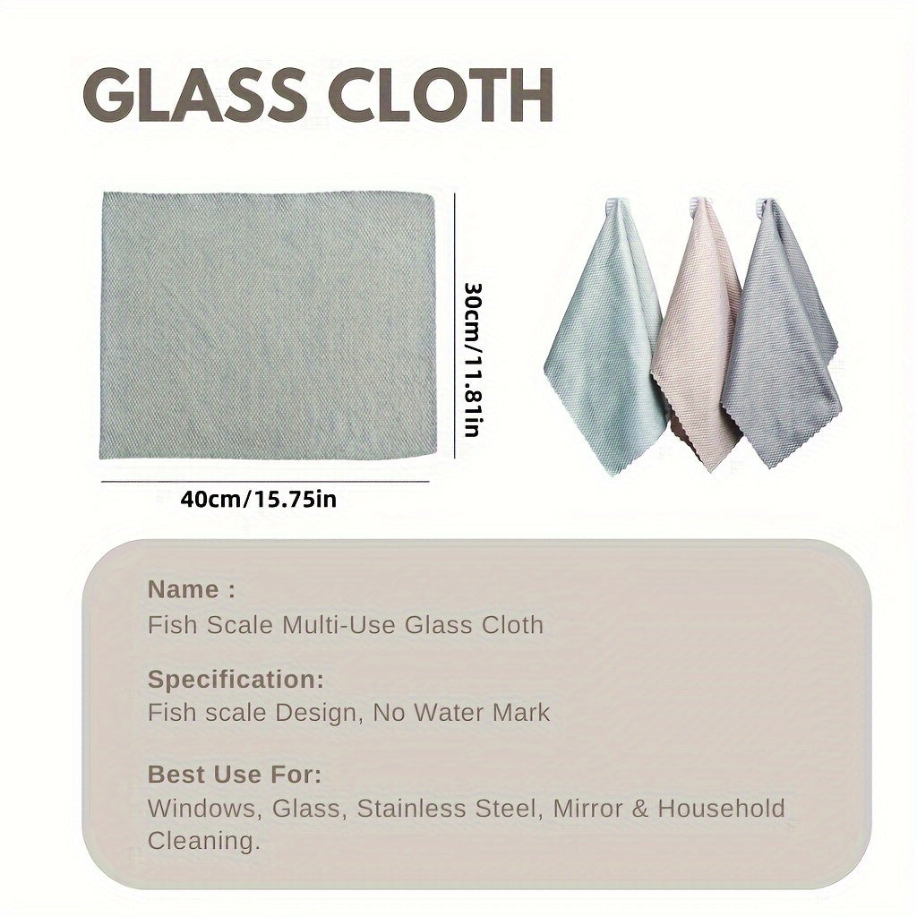 10pcs Premium Microfiber Dishcloth, Magic Rag, Absorbent Dish Cleaning Cloth, Kitchen Dishcloth, Cleaning Towel Special For Glass, Cleaning Gadget For Restaurants, Food Trucks, Cafes