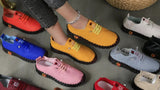 Women's Solid Color Casual Sneakers, Slip On Lightweight Soft Sole Walking Shoes, Comfort Low-top Daily Footwear (plus size)