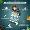 GDA Vitastrong Vegan Supplement, Berberine Lipid Complex with BerbSIMΒΙΩ 250mg, Myo-Inositol 1000mg, Alpha Lipoic Acid, Plant Extracts, Chromium for Normal Blood Glucose Levels, GMO-Free