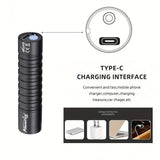 Mini linterna LED UV AloneFire: luz negra dual de 365 nm/395 nm, recargable por USB, linterna de bolsillo de alto brillo para tinta invisible, esmalte de uñas, manchas de mascotas y más.