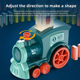 Fun and Educational Domino Rally Electric Train Set for Kids - Creative Building Blocks for Hours of Fun! HalloweenChristmas Gifts