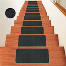15pcs Reusable Self-Adhesive Hardwood Step Carpet Stair Treads, Indoor Activity Pet Non-Slip Safety