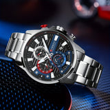 CURREN Reloj cronógrafo deportivo de cuarzo para hombre, de negocios, informal, de moda, analógico, con calendario, reloj de pulsera con fecha