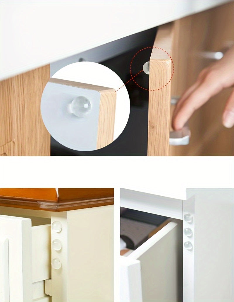 50/100pcs Self-adhesive Door Stop Rubber Shock Absorber Buffer Cabinet Bumper Silicone Furniture Mat Cushion Protective Pad