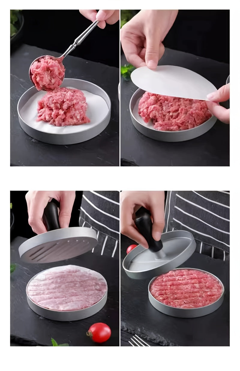 1pc, Manual Non-stick Hamburger Meat Press For Home Kitchen, Breakfast Pancake Maker With Hamburger Meat Patty Mold, Kitchen Utensils, Kitchen Supplies, Kitchen Accessories, Kitchen Stuffs
