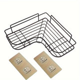 1pc Triangle Wall Mounted Shower Caddy Rack for Bathroom and Kitchen - Easy Installation, Convenient Storage, and Organization of Bathroom Accessories bathroom accessories Bath/Bathroom Accessories