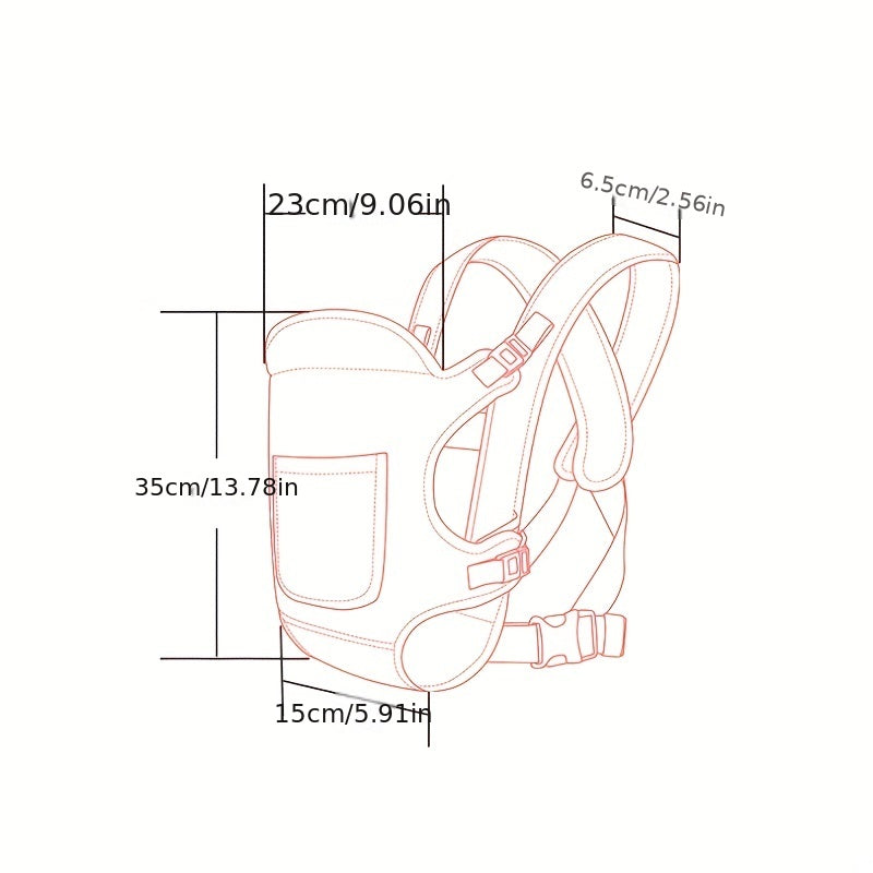 Portabebés ergonómico: portabebés multifuncional delantero y trasero para recién nacidos. Perfecto para mayor comodidad y conveniencia. Regalo para Navidad, Halloween y Acción de Gracias.