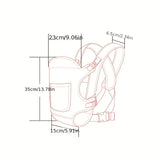 Portabebés ergonómico: portabebés multifuncional delantero y trasero para recién nacidos. Perfecto para mayor comodidad y conveniencia. Regalo para Navidad, Halloween y Acción de Gracias.