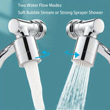 1pc Premium 1440° Copper Alloy Universal Swivel Faucet Spray Head - Adjustable, Water-Saving, And Easy to Install - Suitable for Extension Faucet, Aerator Spout, Kitchen Faucet, Wash Basin Robot Arm Faucet Extender, And Sink