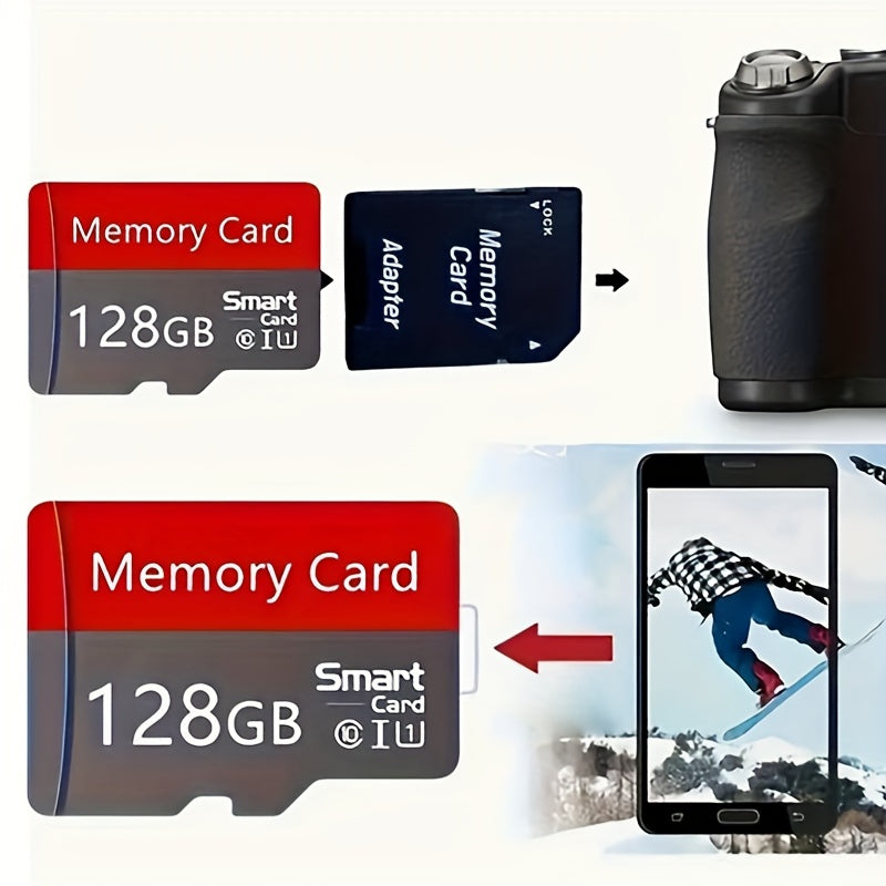 256GB/128GB Micro SD Card, High-Speed Mini SD TF Memory Card, Secure Data Storage for Wireless Security Camera, Video Recorder, GPS, Dash Cam, Smart Watch - 500G-512G/250G Capacity