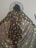 Conjunto de 2 disfraces de bruja de Halloween con cinta: sombrero y capa para cosplay, fiestas y bailes de máscaras.