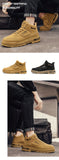 Zapatillas de skate de caña alta para hombre, antideslizantes y duraderas, ideales para caminar por la calle, viajar y actividades informales | Zapatillas retro de piel sintética a la moda para hombre
