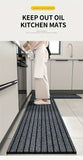 1 alfombra de cocina, antideslizante, resistente al aceite, impermeable, fácil de mantener, ideal para cocina, baño, entrada, balcón, decoración del hogar, regalo.