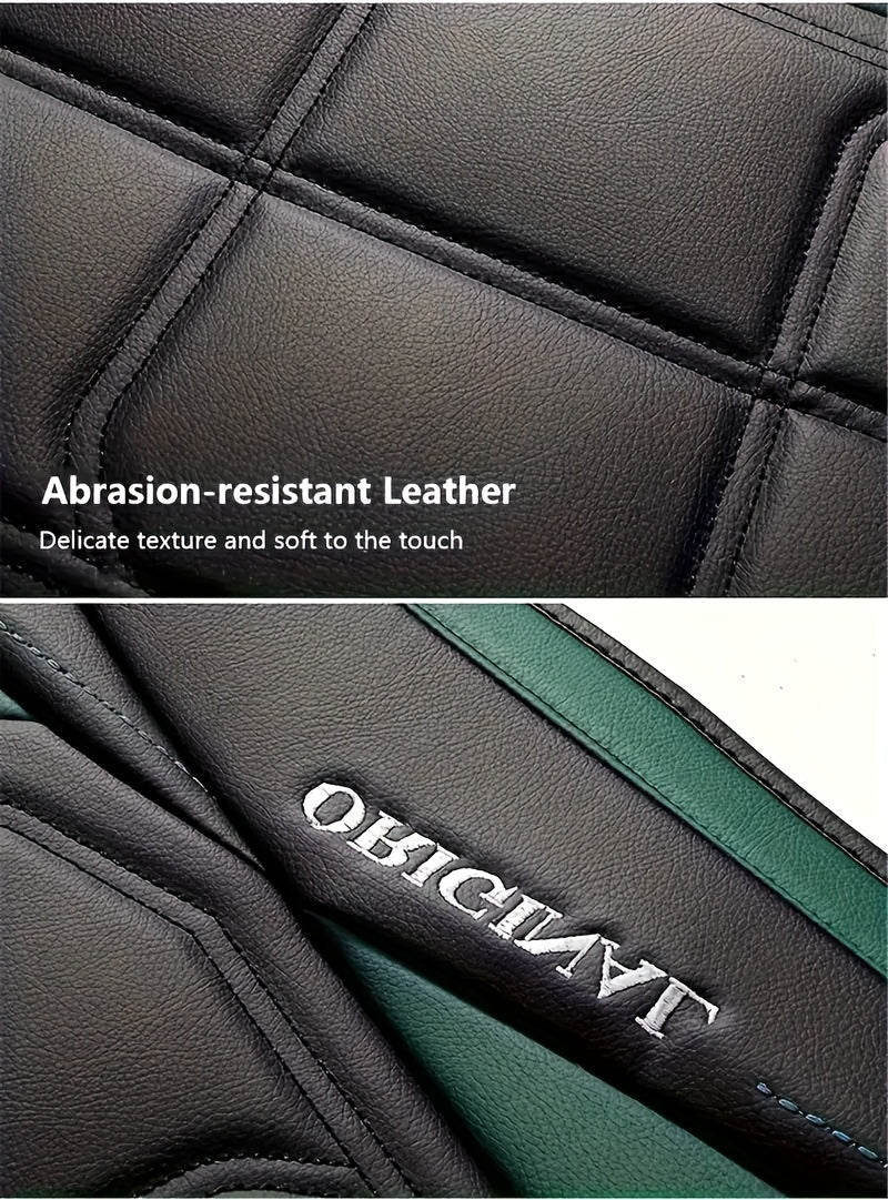 Premium Faux Leather Front Seat Cushion - Fit for Cars, SUVs & Pickups | All-Season Comfort Car Interior Accessory