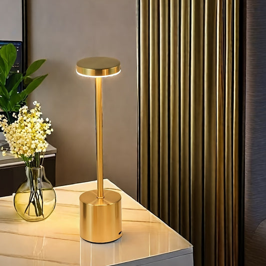 USB Charging LED Table Lamp, Touch Sensor Tri-Color Decorative Night Light with Rechargeable Lithium Battery for Living Room, Bedroom, Kitchen, Restaurant, Bar - Modern Art Decor, Suitable for Halloween & Christmas