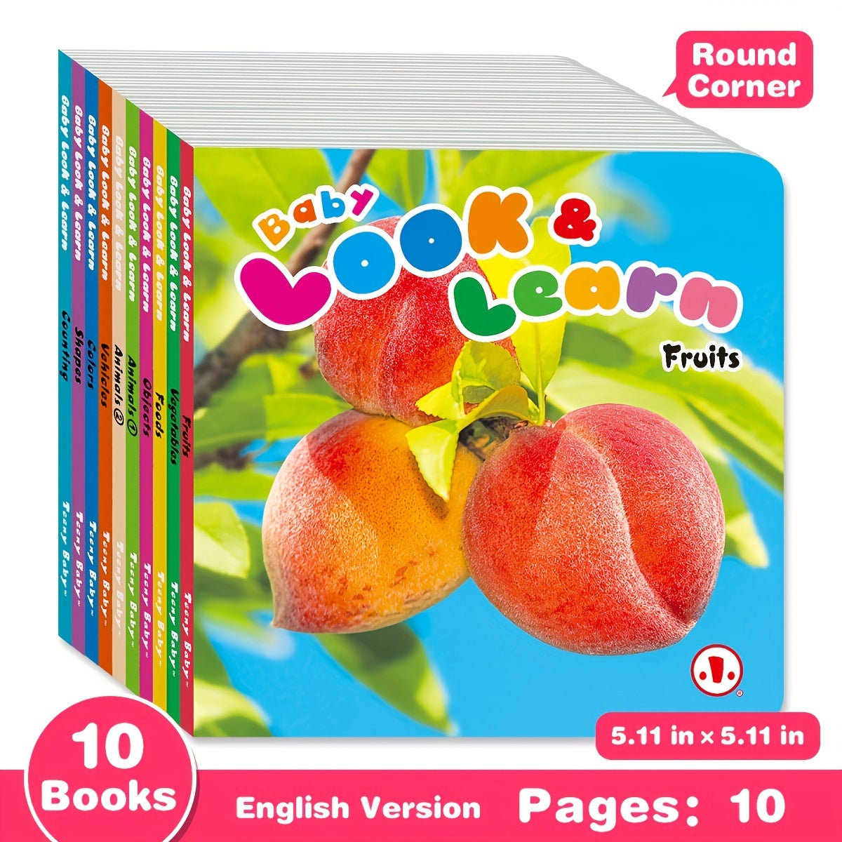 10-Book Set "Baby Look And Learn" For Early Childhood Education - June 2023 Release, English, Age 3+, Published By Sunshine Children's Educational Association
