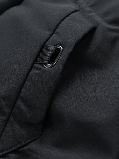 Men'S Solid Color Jacket, Comfy Warm Trendy Winter Cold-Proof Outwear As Gift