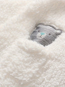 Abrigos de invierno unisex para bebé, mono con capucha y pies con forma de oso, mono de nieve para recién nacido, mono de forro polar, apto para interior y exterior.